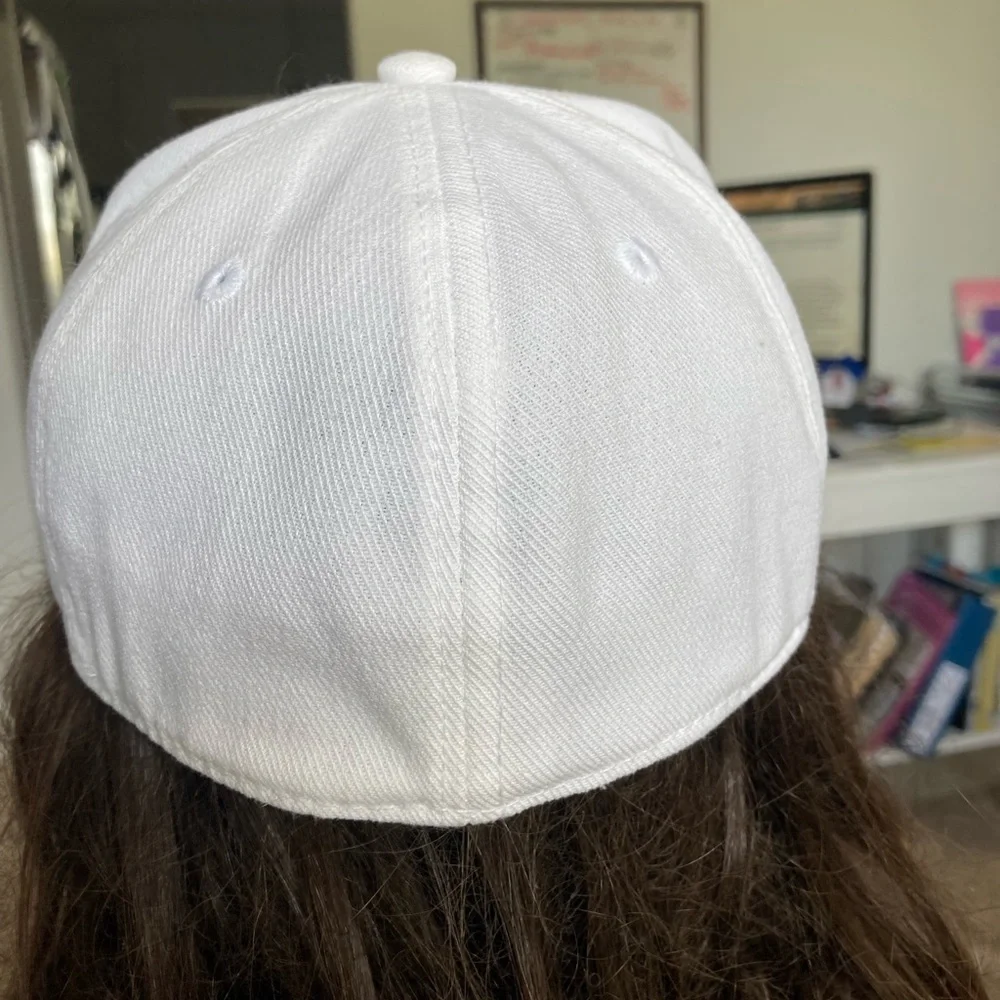 Adidas white baseball cap. Stretchy.  New with tags - Picture 9 of 9